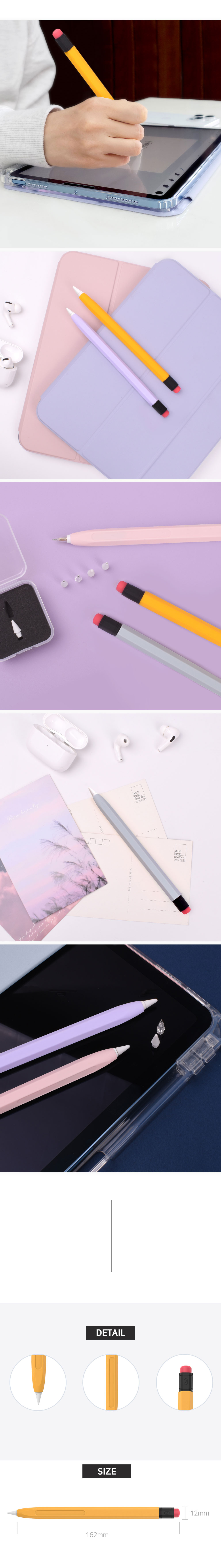 ❤️누누씨 행운 부적 세로거치 아이패드 애플펜슬 충전 수납 케이스 고광택 와이드 투명 백커버 아이패드 9 10 에어 13 11 5세대 4 프로11 애플펜슬 케이스 상세 이미지 19