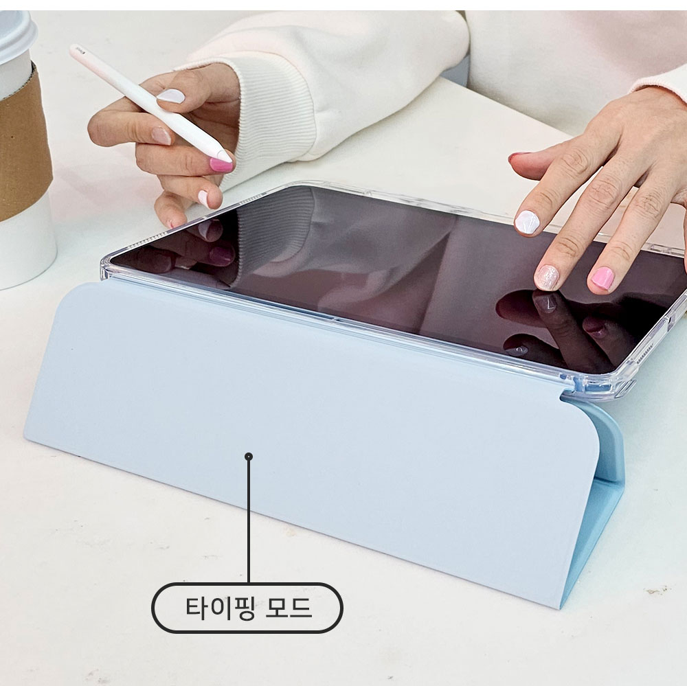 NEW🔥매직멀티스탠드🚀에잇몬 연탄 먼지 캐릭터 아이패드 슬라이드 매직 멀티 스탠딩 케이스 아이패드 7 8 9 10 미니 에어 5 4 프로11 프로12.9인치 호환 상세 이미지 5